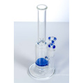 Single Blue Waben Wasser Hookah Glas Rauchen Wasser Rohre (ES-GB-321)